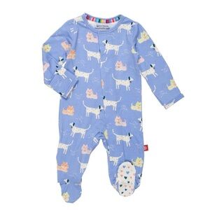 Magnetic Me Leash on Life Modal Footie Sleeper Onesie NWOT